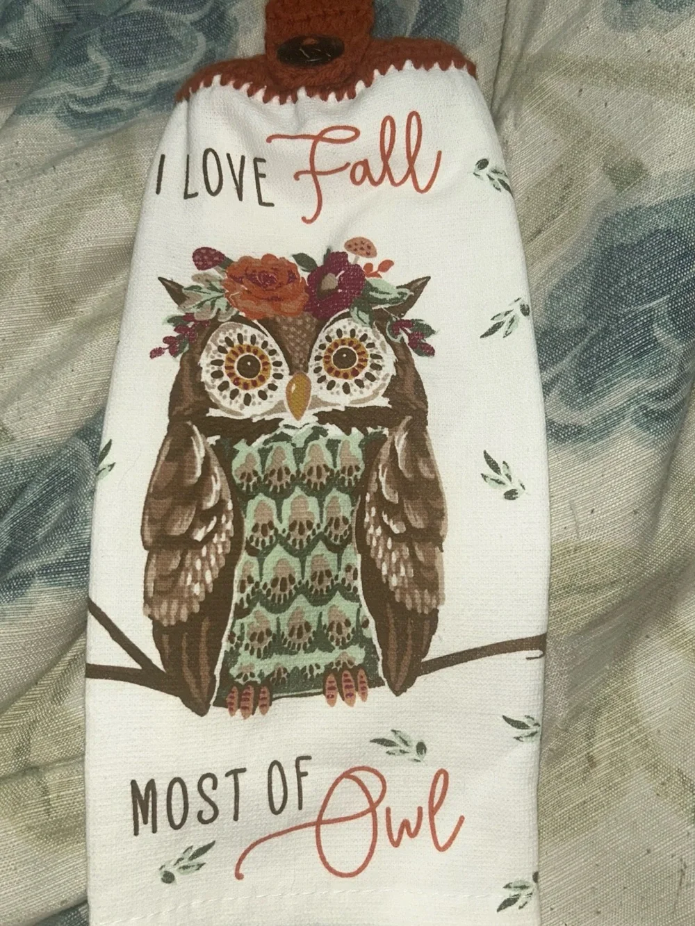 Owl Fall Decorative Kitchen Towel